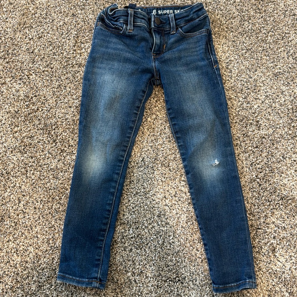 Girls gap jeans super skinny size 6